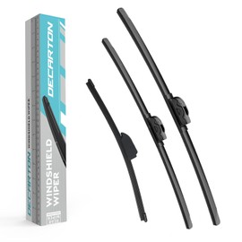 DECARTON - Repuesto para Kia Forte 2014 2015 2016 2017 2018, limpiaparabrisas delantero automotriz con limpiaparabrisas trasero (paquete de 3)        