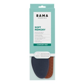 Bama Memory Foam Shoe Insoles - Breathable Shoe Inner Soles with Soft & Elastic Foam Non-Slip Bottom Inserts for Adults 1 Pair UK 3/4-36/37 EUR