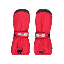 Kabooki Unisex Lwatlin 706-MITTENS W/MEM. Mittens, Red, 110/116, red