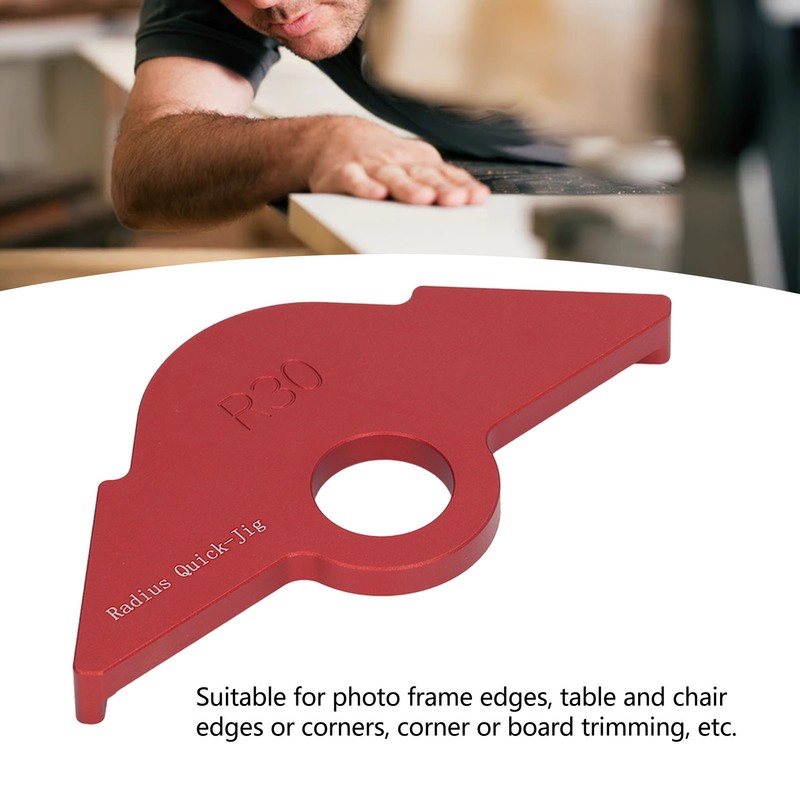R30 Radius Jig Router Template Corner Radius Routing Rounded Template