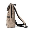 Mustache BNB-4442 Men's Women's A4 Storage Backpack, Matte Polyester, beige