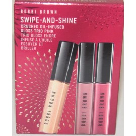 Bobbi Brown Crushed Oil-Infused Lip Gloss Set Love Letter New Romantic Rose Metl