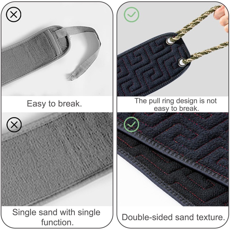BSITSSS Back Washer with Handles, Exfoliating Back Scrubber for Shower