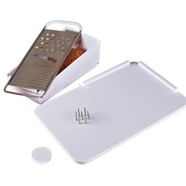 NRS Healthcare Kitchen Spread Board with Spikes and 3 Way Grater