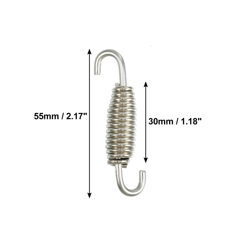 A ABSOPRO 8 Piece Exhaust Springs Motorcycle Exhaust Pipe Spring