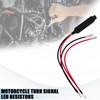 KUQUTIDY 4PCS Motorcycle Turn Signals LED Load Resistors, 12V Turn