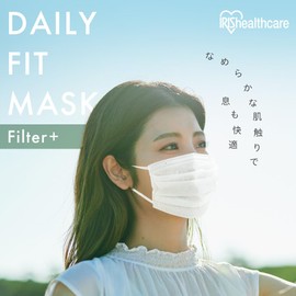 Iris Ohyama (IRIS OHYAMA) Mask, Non-woven Fabric, Smooth Touch Mask, Small Size, Individually Wrapped, Pack of 30, Easy to Breathe, DAILY FIT MASK, Pack of 30, PK-DH30SW, White