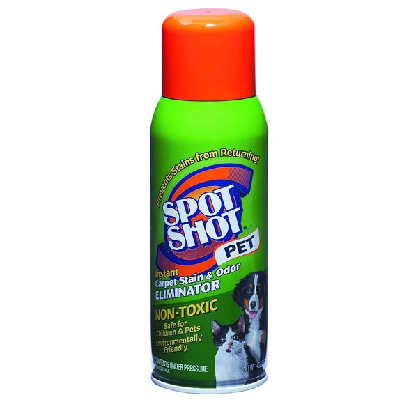 Spot Shot Pet Instant Carpet Stain & Odor Eliminator, 14 OZ, Model:009208