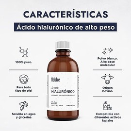 HEBBE - Kit para Preparar Ácido Hialurónico | Set Completo | Hidratación y Rejuvenecimiento | Ideal para DIY Cosmética | Ingredientes de Alta Calidad 