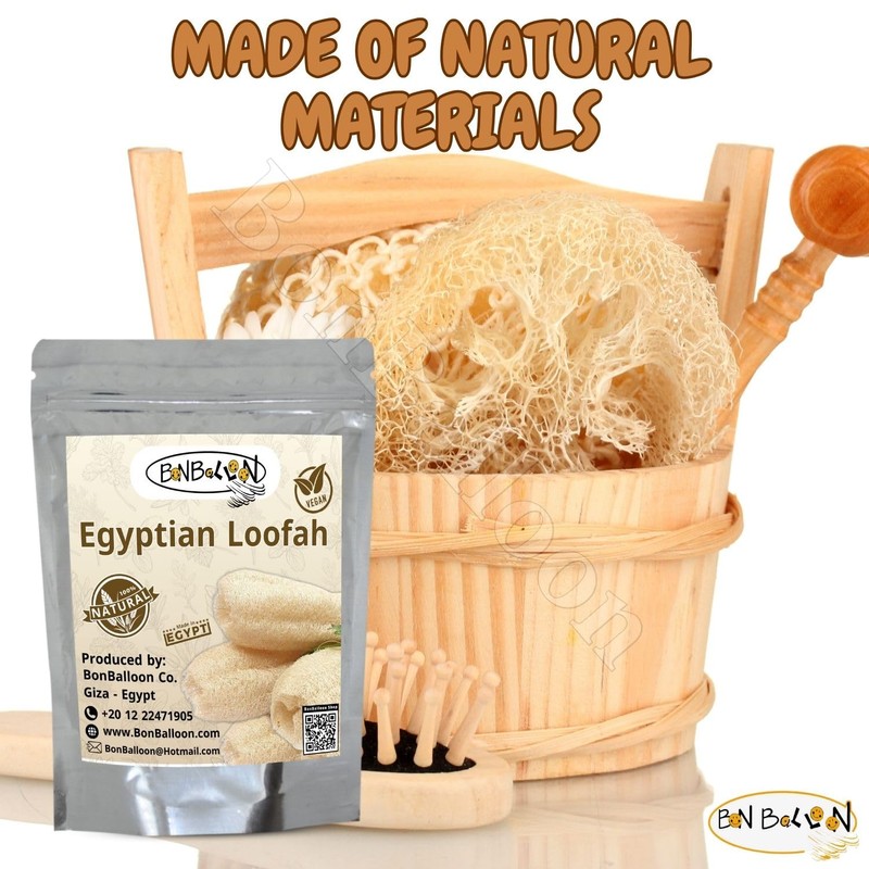 1 Pcs Egyptian Loofah Luffa Loffa Lofa Loofa Scrubber Natural