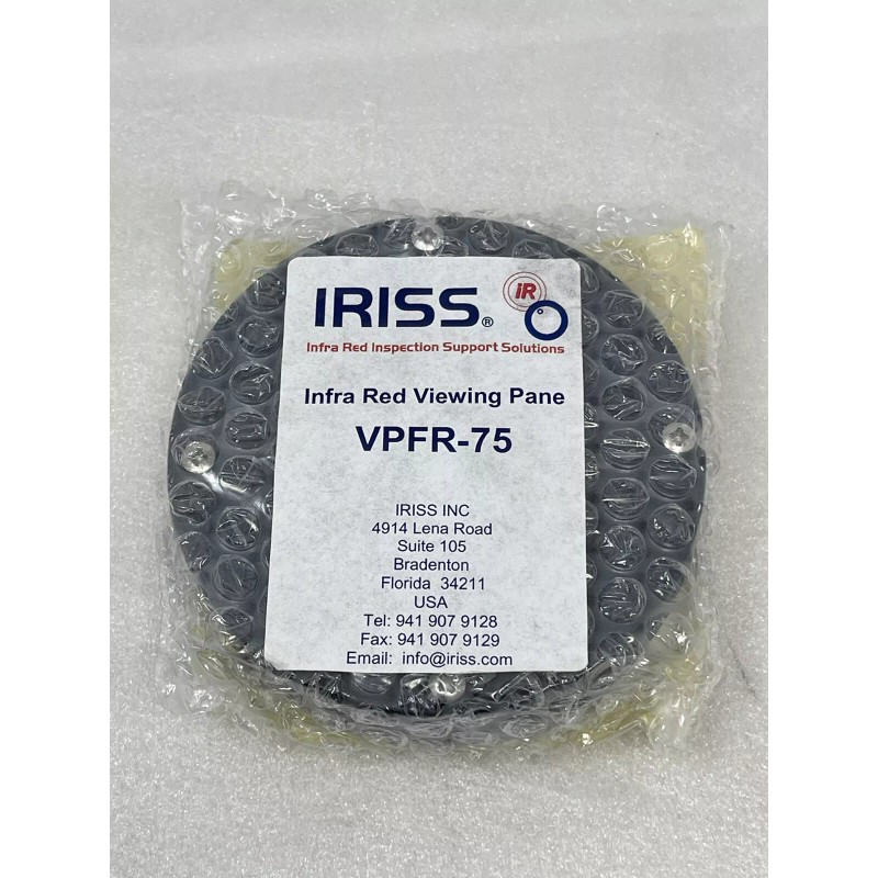 IRISS VPFR-75 Infrared 3” Viewing Window Pane, Round, New, USA