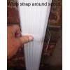 Downspout Straps ALUMINUM WRAP AROUND RAIN GUTTER DOWNSPOUT STRAPS 2x3