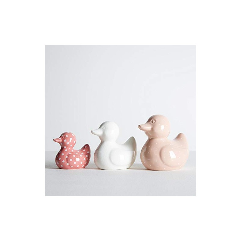 EEMKAY New Ceramic Ducks Set Of 3 Bathroom Home Decor