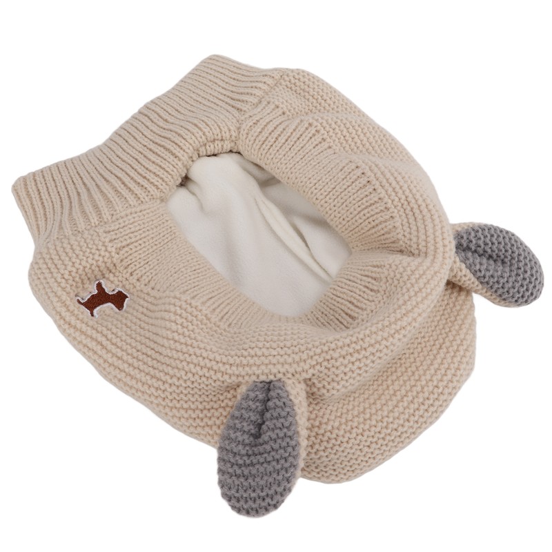 Knitted Rabbits Ear Pet Hat Noise Protection Warm Dog Grooming