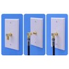 VCE 5-Pack 90 Degree Coaxial Connector, Right Angle F-Type RG6