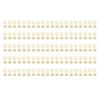 100 Pcs Binder Clips Star Shape Paper Clamps Hollow Long