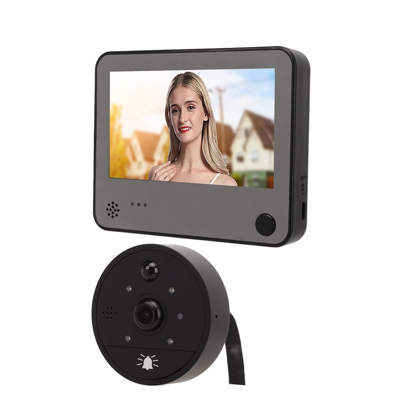 Peephole Camera Infrared Night Vision Two Way Talk Motion Detection