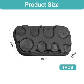 MEMOFYND 3-Piece Coin Storage Box, Black Plastic Euro Change Box, Creative Coin Distributor, Simple Solid Color Coin Stand, Convenient Storage Box.