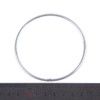 JIHUOO 10 Pcs 8cm Silver Metal Hoops Wreath Hanging Rings