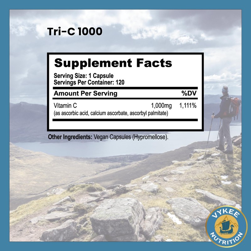 Vykee Tri-C 1000 – Triple-Source Vitamin C Complex | Immune