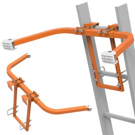 Ladder Stabilizer,Extended Ladder Stabilizer Accessory for Roof Gutter＆Wall,Ladder Stand-Off 450 lbs Heavy Duty Steel Wing Span/Wall Ladder Standoff with Non-Slip Rubber Bottom Pad