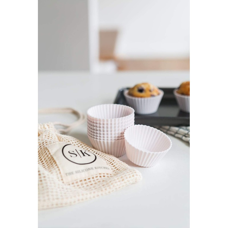The Silicone Kitchen Reusable Silicone Baking Cups, Non-Toxic, BPA Free,