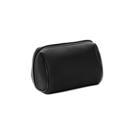 MARY QUANT Shrink Daisy Patch Oval Pouch, H 3.9 x W 5.9 x D 3.1 inches (10 x 15 x 8 cm), Black