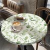 Outdoor Round Tablecloth with Elastic Band Diameter 60 Inches -