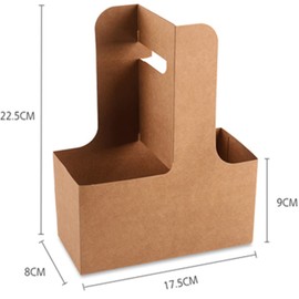 YANQINQIN Coffee Jacquard Box,Coffee Cup Drink Carrier Handled Drink Carrier,Juice Drink Holder,with Handle Take out Cup Carriers to Go Coffee Cup Holder for Restaurants Food Delivery (10)