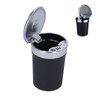 Car Ashtray ABS Portable Cylinder Shape Ash Tray with Blue