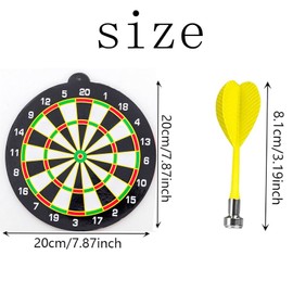 13 Pcs Magnetic Dart Board, Kids Dart Board, Magnetic Dart Board, Dart Board Set, Portable Magnetic Double Sided Large Size Dart Board Game Bars And Game Halls Family Friendly Indoor Game Fun