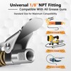 THINKWORK 2PC Grease Gun Coupler, 0.53" Grease Gun Tips, Strong