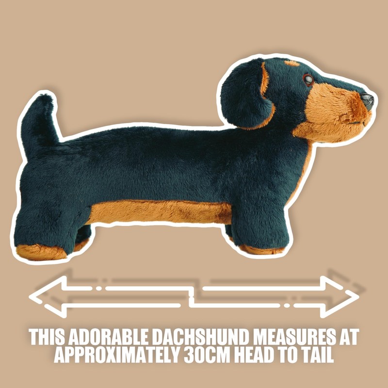 PMS Sausage Dachshund Plush Toy 30cm Soft Stuffed Animal