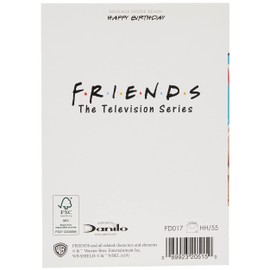 Danilo Promotions,Multi,FD017 Friends Television Series Birthday Card - say Cheese - 12.5x17.5cm