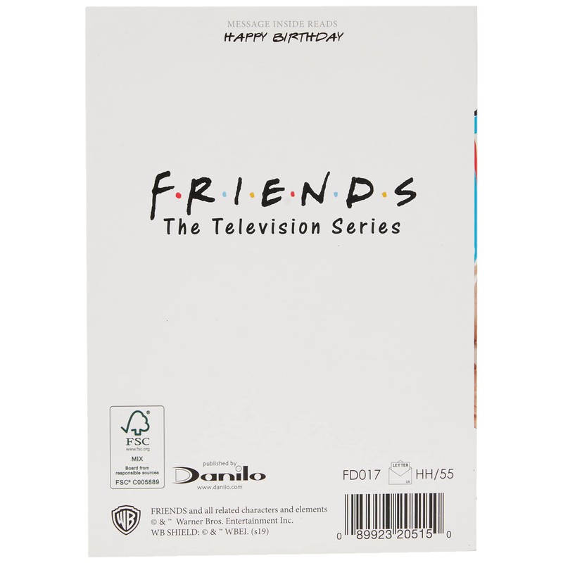 Danilo Promotions,Multi,FD017 Friends Television Series Birthday Card - say Cheese