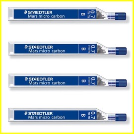 Staedtler Mars Micro Carbon 250 Pencil Lead Refill 0.7 mm – B – 4 Tubes/Pack (48) – B