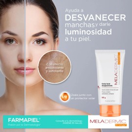 Crema Facial Aclaradora Despigmentante Meladermic Energy Farmapiel Día Noche Todo Tipo Piel 50g Manchas Oscuras Melasma Paño Hidratante Antimanchas
