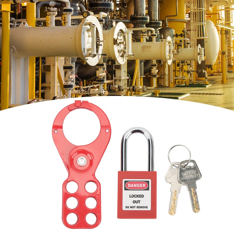Lockout Tagout Kit With Safety Hasp Padlock Loto Tag Keys