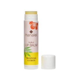 Hanalei Lip Balm and Moisturizer - Natural Kukui Oil and Beeswax Lip Moisturizer to Replenish and Repair Dry, Chapped Lips - Made in USA -Tropical Citrus