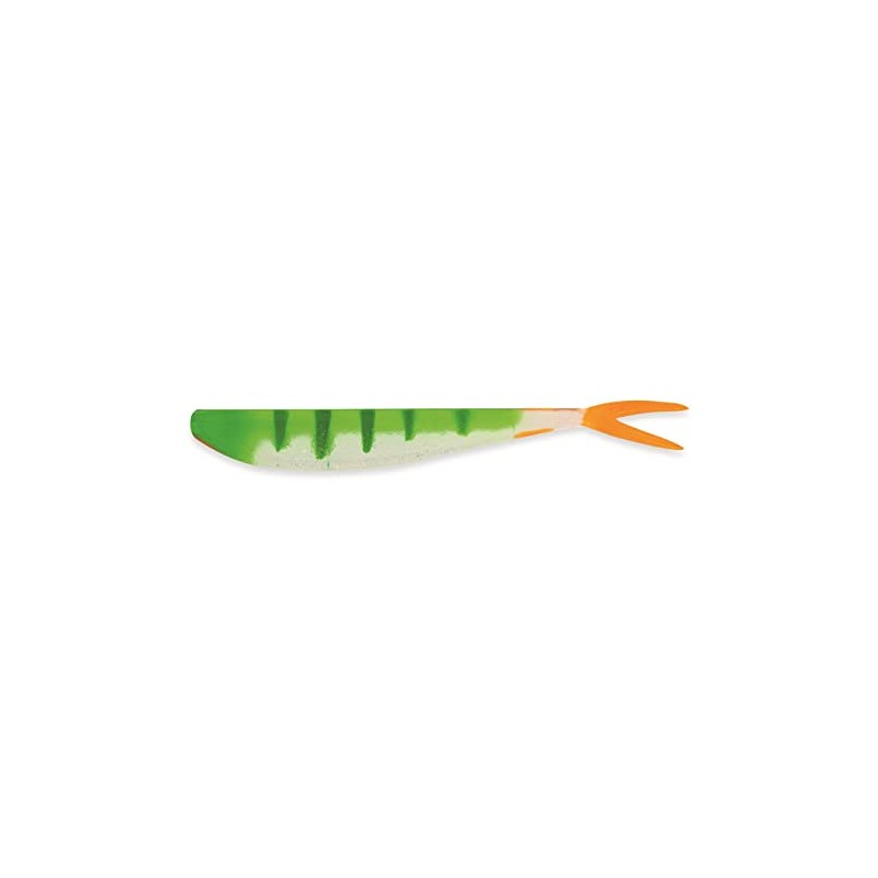 Big Bite Baits 4'' Slim Minnow/Painted/Light Perch/Orange Tail (6 Pack)