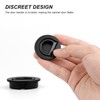 0XBIT Inlet Handle, Black, Pack of 2 Round Embedded Pull