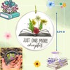 Just One More Chapter Flower Resina - Adornos de libro