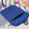 Lifaith 100% Cotton with Silicone Kitchen Everyday Basic Pot Holder