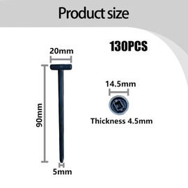 130 PCS Nylon Universal Cable Tie Buckle, Snap-Fit Nylon Fastening Clip for Car Repairs Heavy Cable Tie Buckle Clips Zip Ties Heavy Duty Zipties for Quick Fastening, Automotive Repair and Daily Use