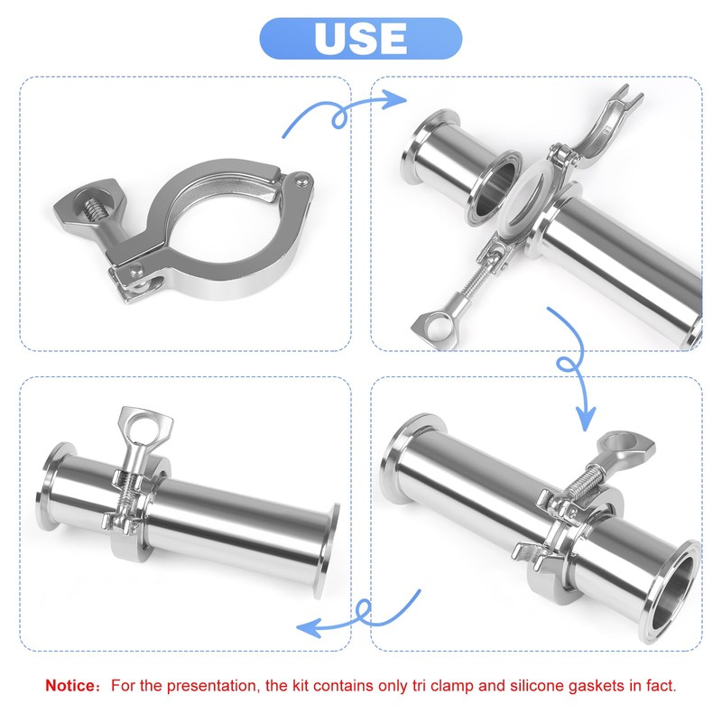 JMCOLMTTri Clamp 6 Inch Single Pin Heavy Duty with Wing
