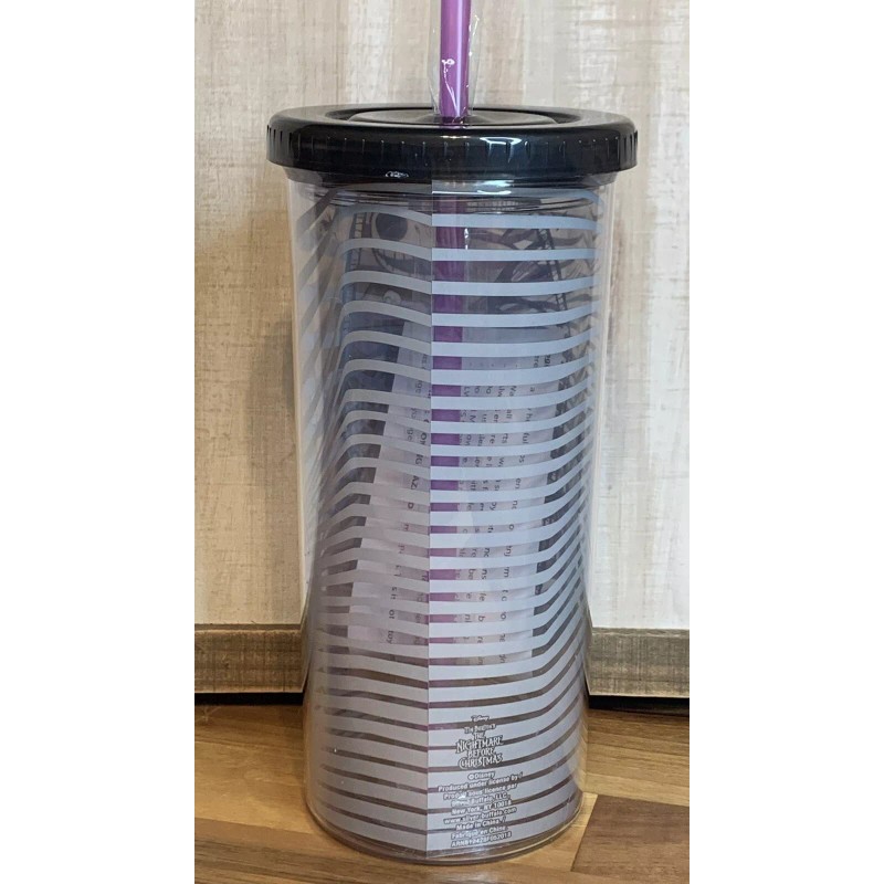 Nightmare Before Christmas 20oz Travel Tumbler Cup Mug w/Straw