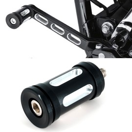 Americruise Motorcycle Edge Cut Shifter Peg Compatiable with Harley Dyna Touring Softail Sportster Street Models (Black)