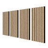 Olanglab Wood Slat Wall Panel 12x24 4 Pack (Warm Oak)