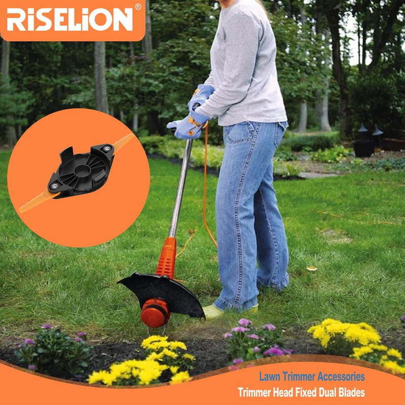 RISELION Weed Eater Bladed Head Compatible with Black and Decker