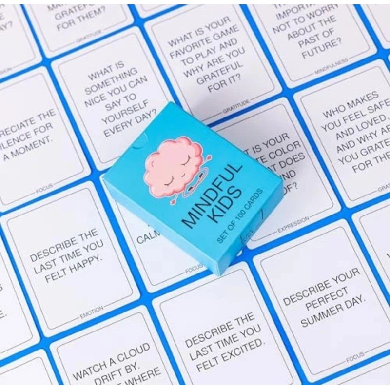 Mindfulness Conversation Starter Cards for Kids | Self care; support